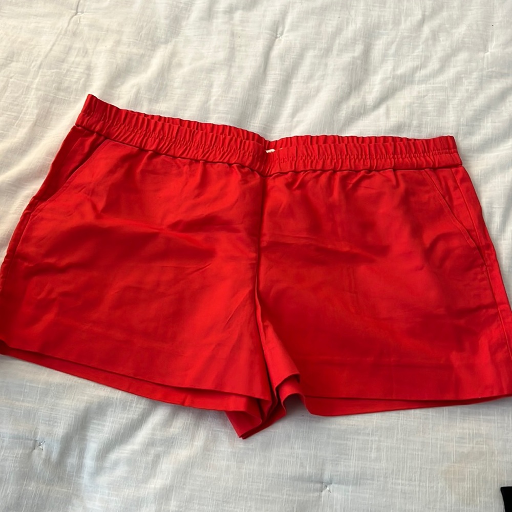 Jcrew factory pull on linen shorts size 16